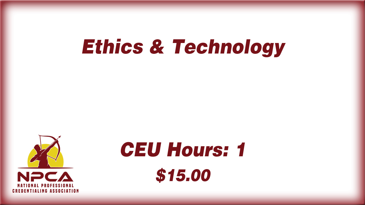 Ethics & Technology