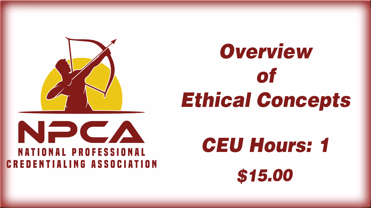 Overview of Ethical Concepts