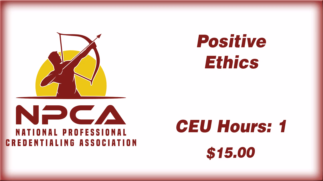 Positive Ethics