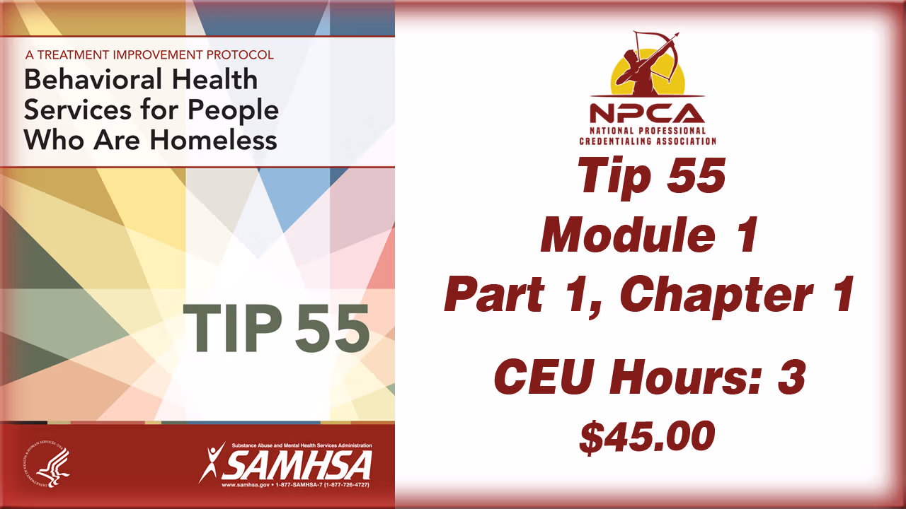 TIP 55 – Module 1